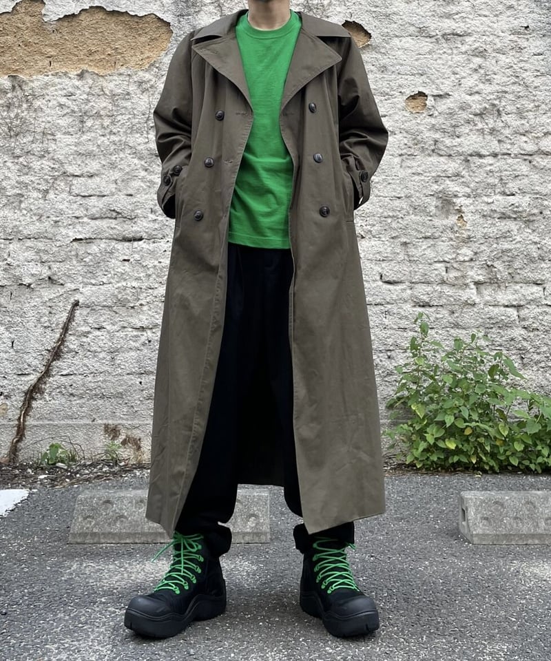 trench coat moss green (regular / long length)