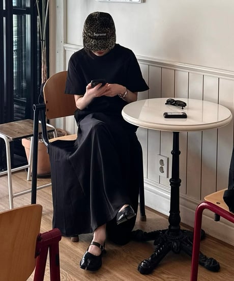 black maxi dress