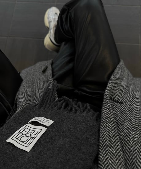 herringbone wool coat