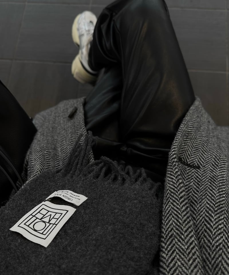 herringbone wool coat | ok.soon