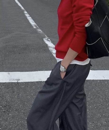 cotton sweater (red)