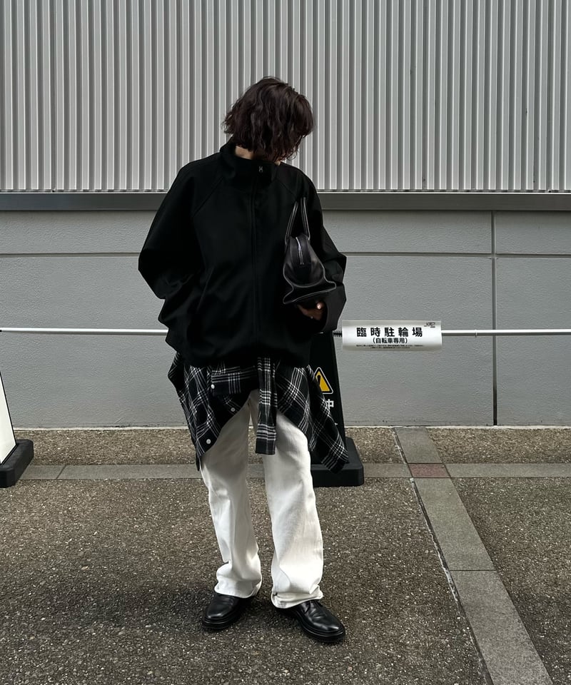 stand collar zip up blouson | ok.soon