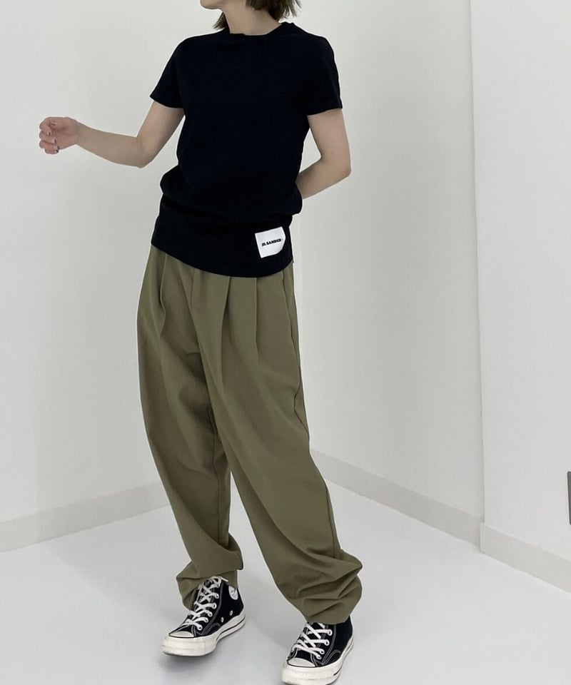 high waist tapered slacks(khaki/black/navy) | o