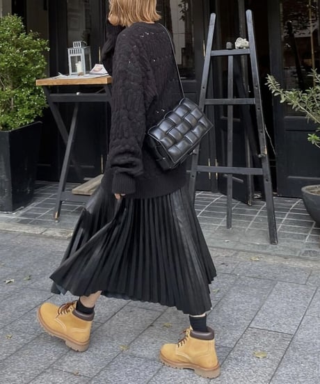 クロシェットニットblack