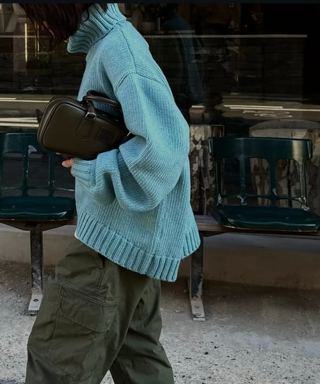 pullover turtle knit