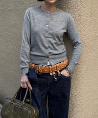 merino wool crew neck cardigan