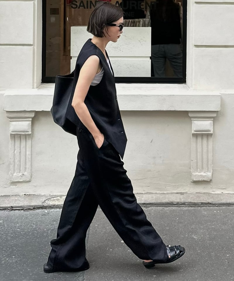 【タグ付新品】ok.soon cotton linen vest& slacks タグ付新品】ok.soon cotton linen vest& slacks