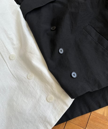 cotton linen half sleeve jacket