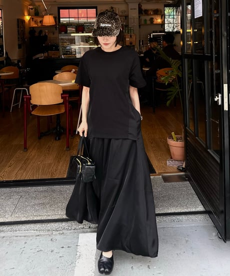 black maxi dress