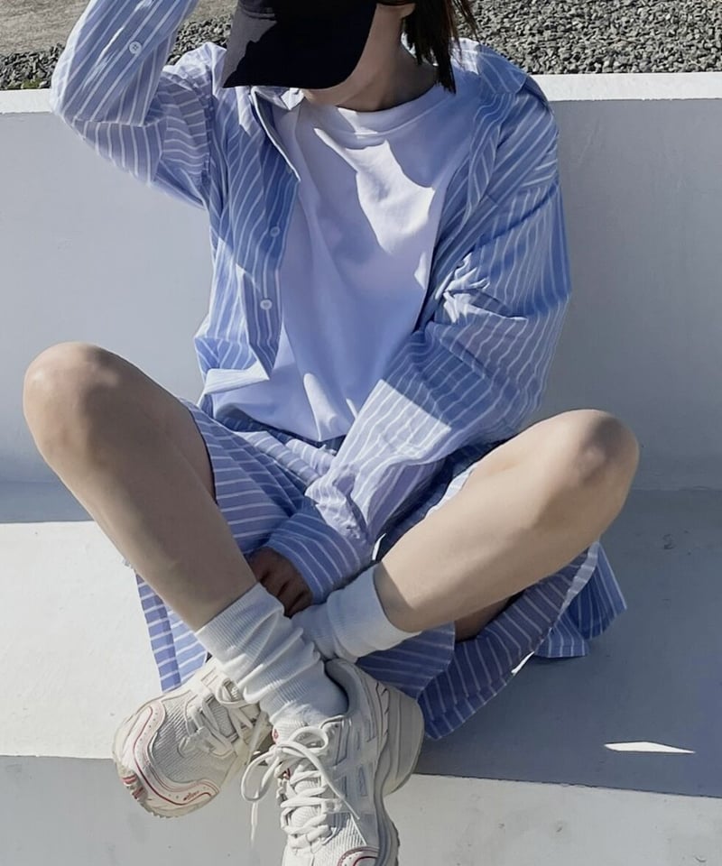 マルチストライプシャツyellow,blue | ok.soon マルチストライプシャツyellow,blue | ok.soon