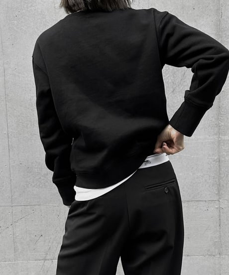 compact crew neck sweat shirt