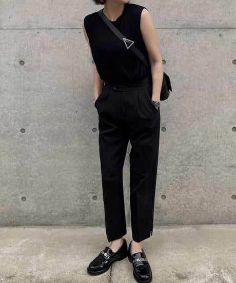side slit slacks (black)