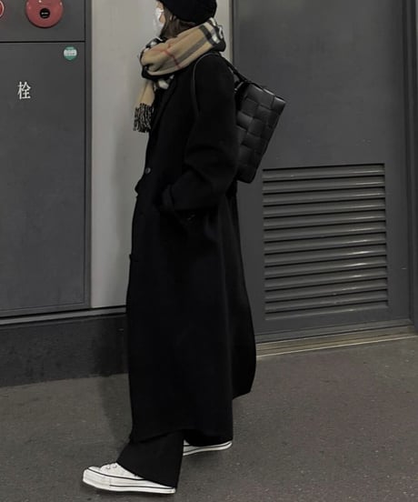 gentleman wool coat(black)