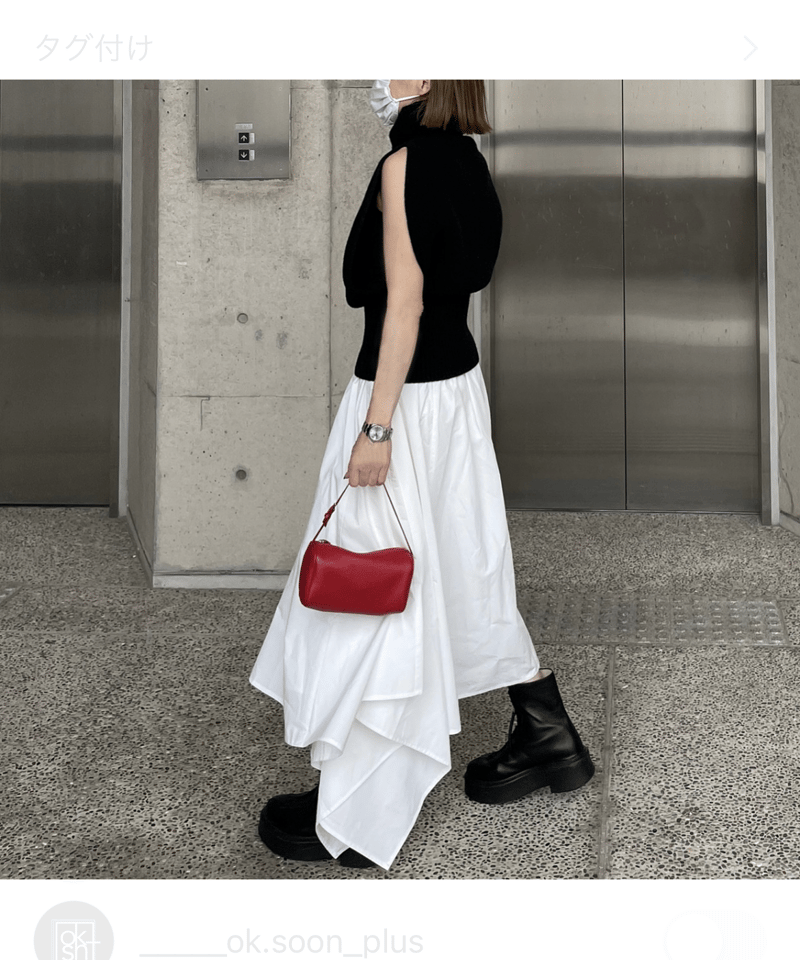 グッドグリーフ　CUT OFF HEM LONG SKIRT グッドグリーフ CUT OFF HEM LONG SKIRT