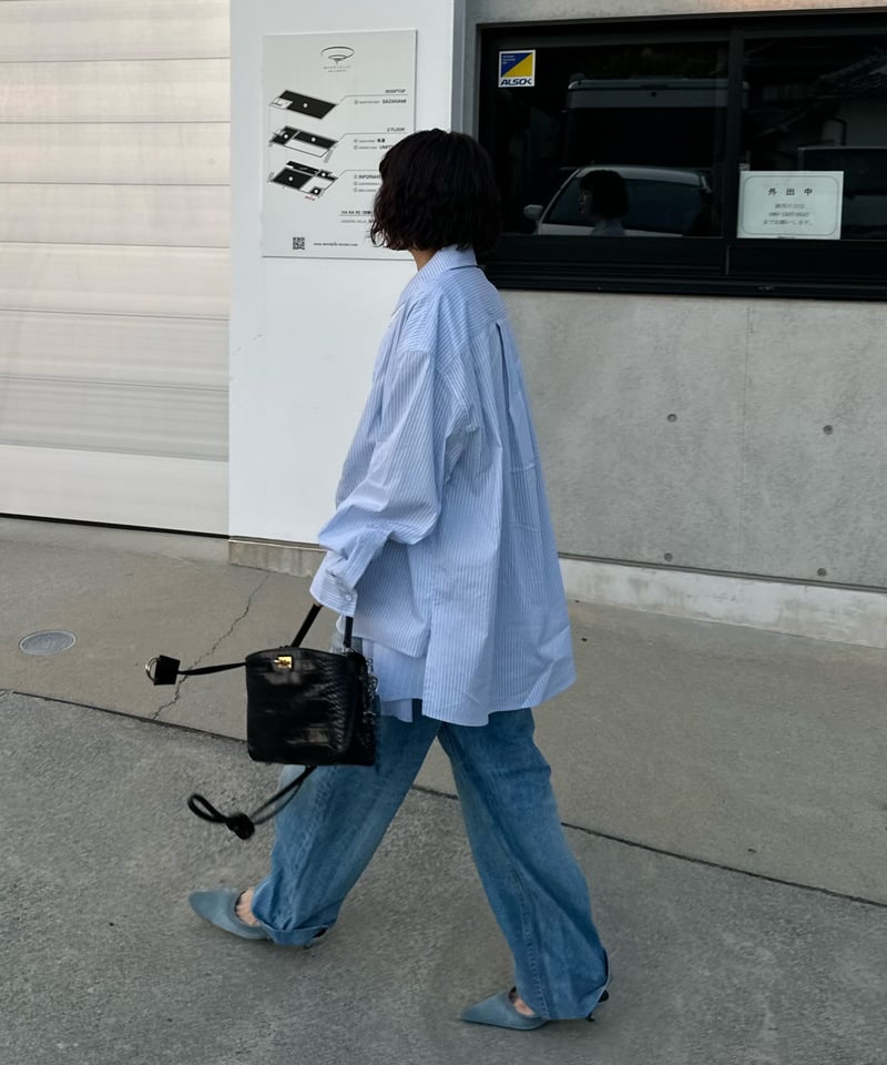 トップス ok.soon layered stripe shirt over size pre-order］layered stripe shirt over size | ok.