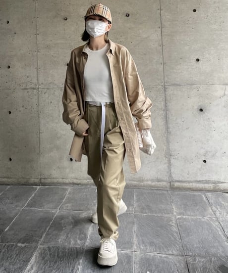 ok.soon×dickies  2tuck tapered chino pants