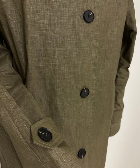 linen balmachan coat