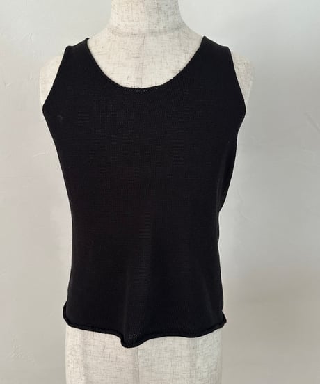 relax series linen blend cardigan & sleeveless knit