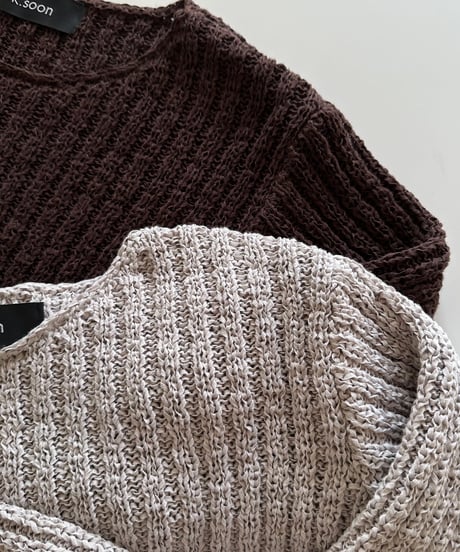 cotton mesh knit