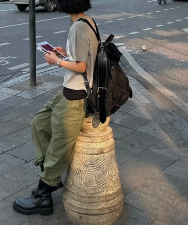 ok.soon original logo t shirt white サイズ１ original logo t shirt white/gray | ok.soon