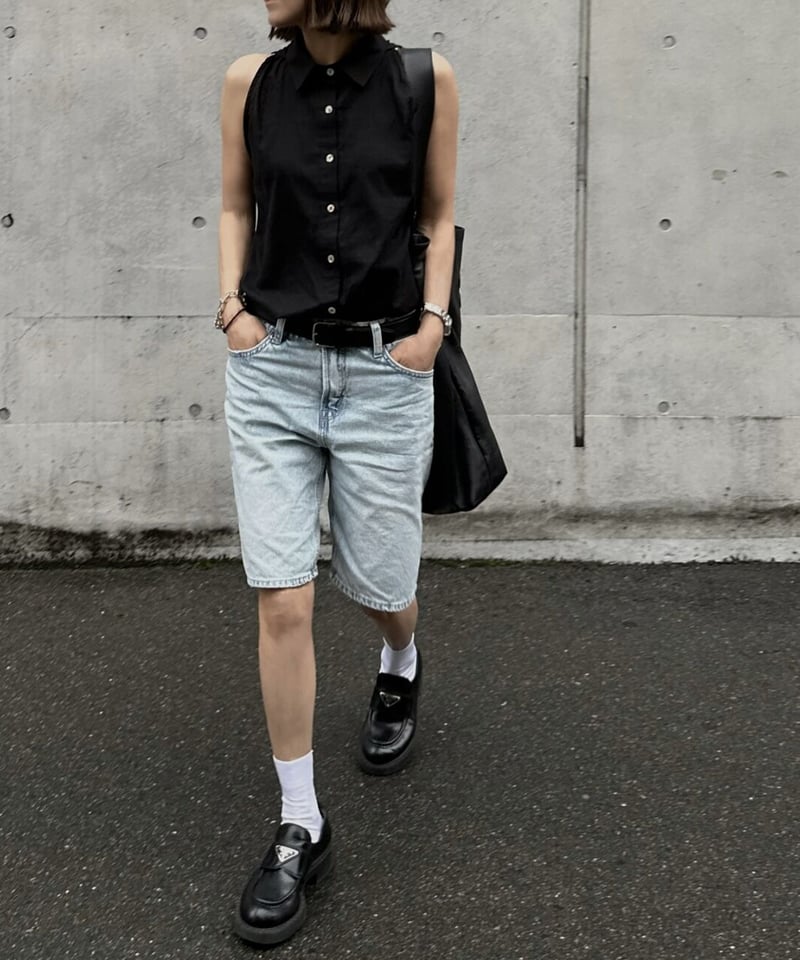 linen blend sleeveless shirt | ok.soon