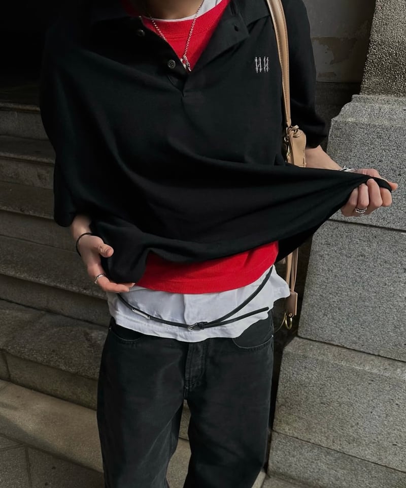 crew neck tshirt red | ok.soon
