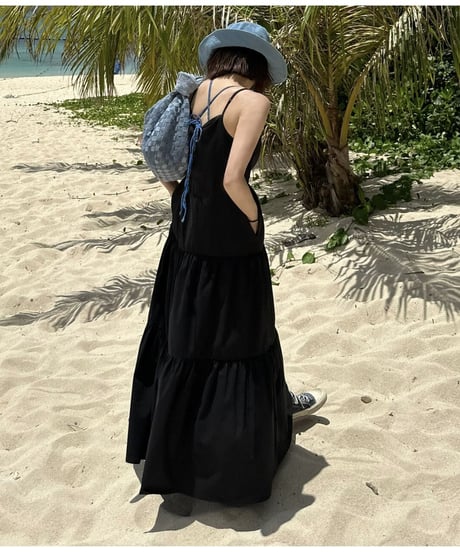 long tiered dress