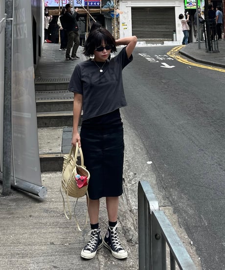 original logo t shirt black(sumikuro)