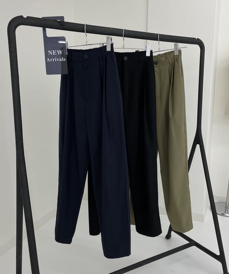 high waist tapered slacks(khaki/black/navy)