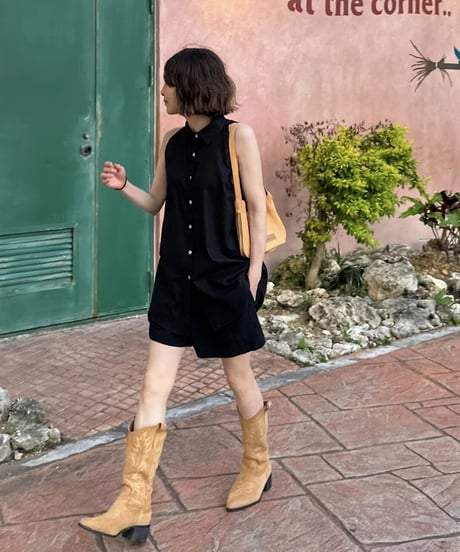 linen blend sleeveless shirt