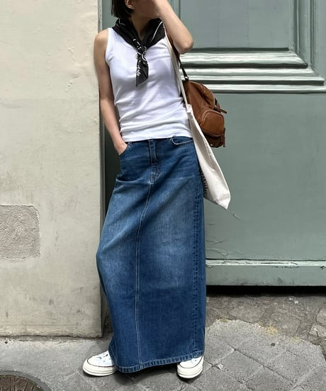 ok.soon×piccadilly OGC DENIM MAXI SKIRT