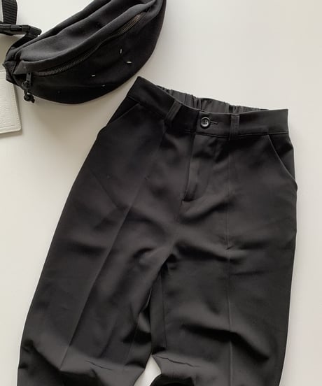 straight slacks (black)