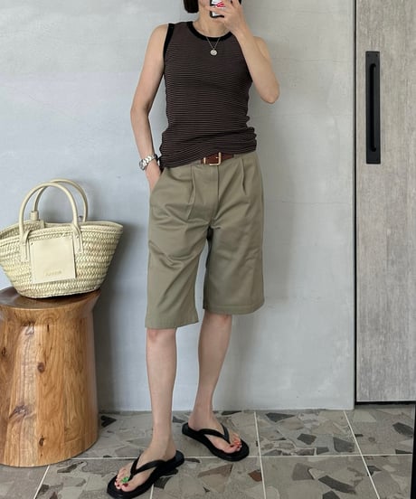 ok.soon×dickies chino half pants