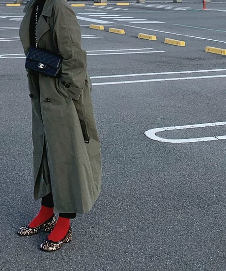 trench coat moss green (regular / long length)