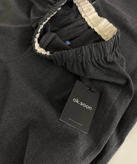 banding pants(black/gray)
