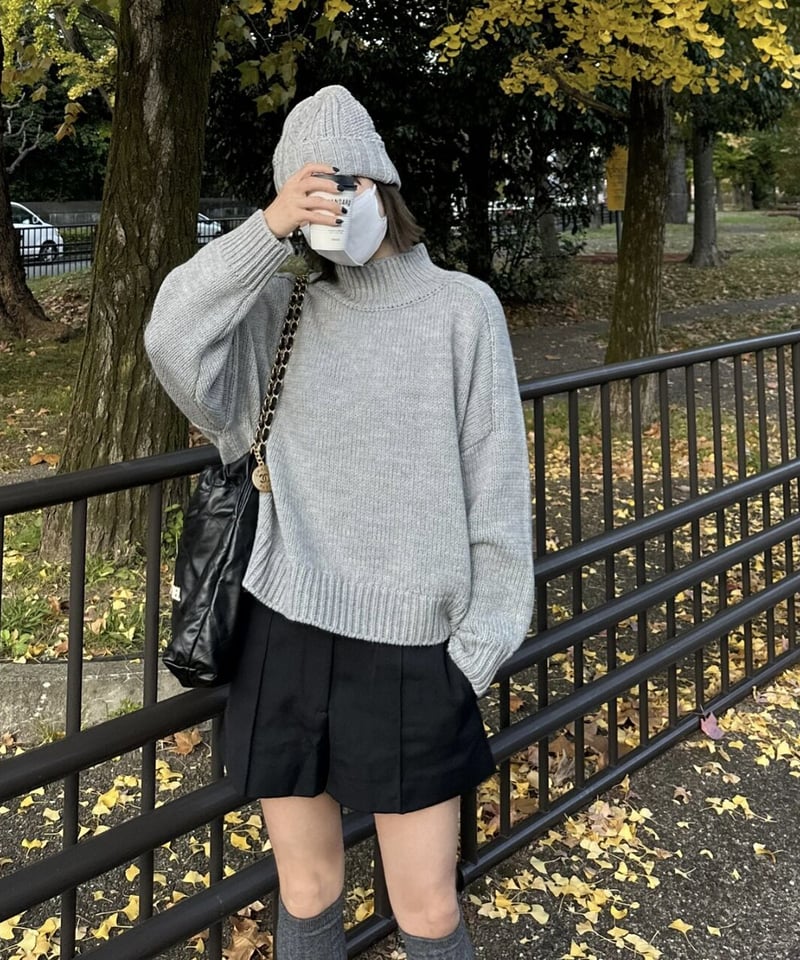 high neck knit(gray/black/offwhite) | ok.soon high neck knit(gray/black/offwhite) | ok.soon
