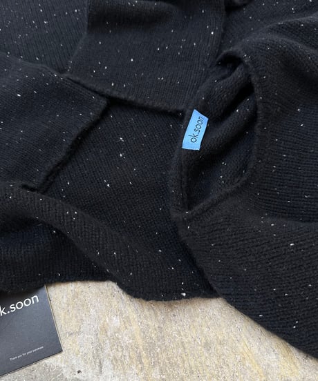 nep yarn high neck,round neck sweater