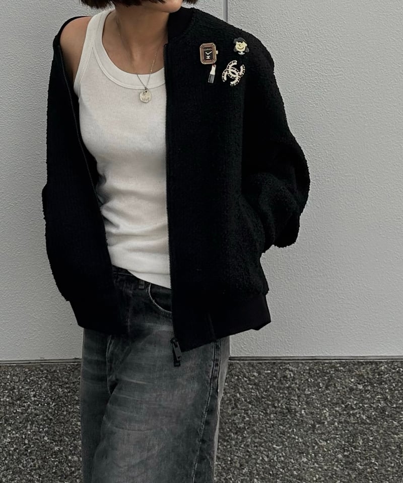 tweed blouson | ok.soon tweed blouson | ok.soon