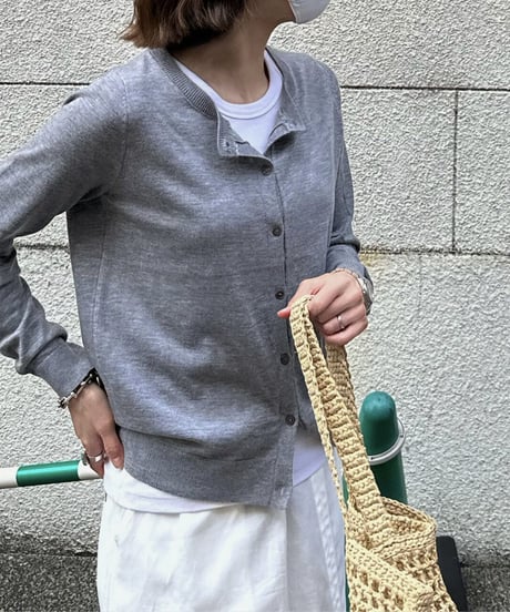crew neck cardigan