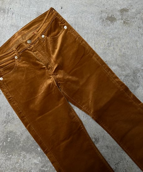 ok.soon×piccadilly velours pants(black/brown/camel)