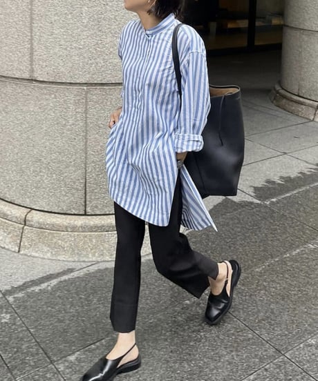 side slit slacks (black)