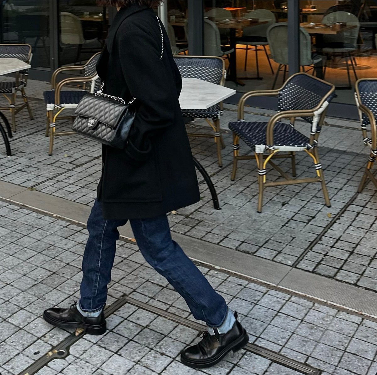 pea coat black | ok.soon