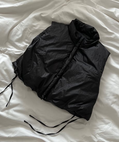 W name down vest black