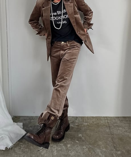 ok.soon×piccadilly velours jacket(brown)