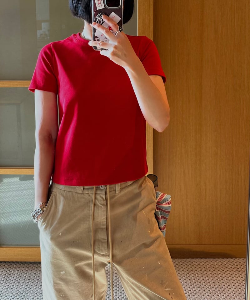 【即購入OK】STONE  クルーネックロンT サイズS レッド 即購入OK】STONE クルーネックロンT サイズS レッド buy230499_2_col1