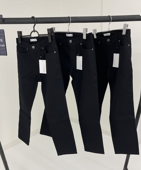 cotton slim pants (black)