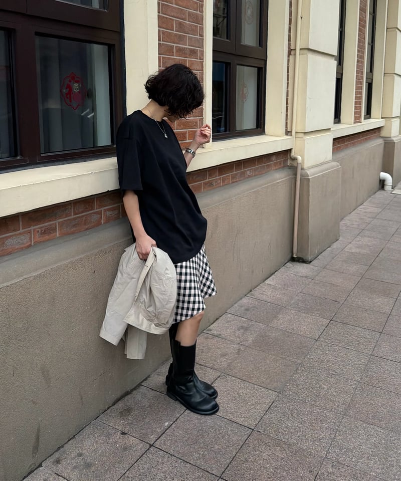 over size t shirt black | ok.soon