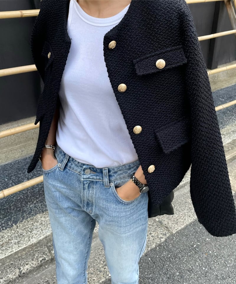 ジャケット・アウター ok.soon monotone tweed jacket new tweed jacket | ok.soon
