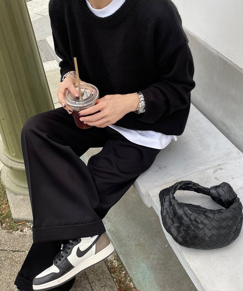 over size crew neck knit | ok.soon