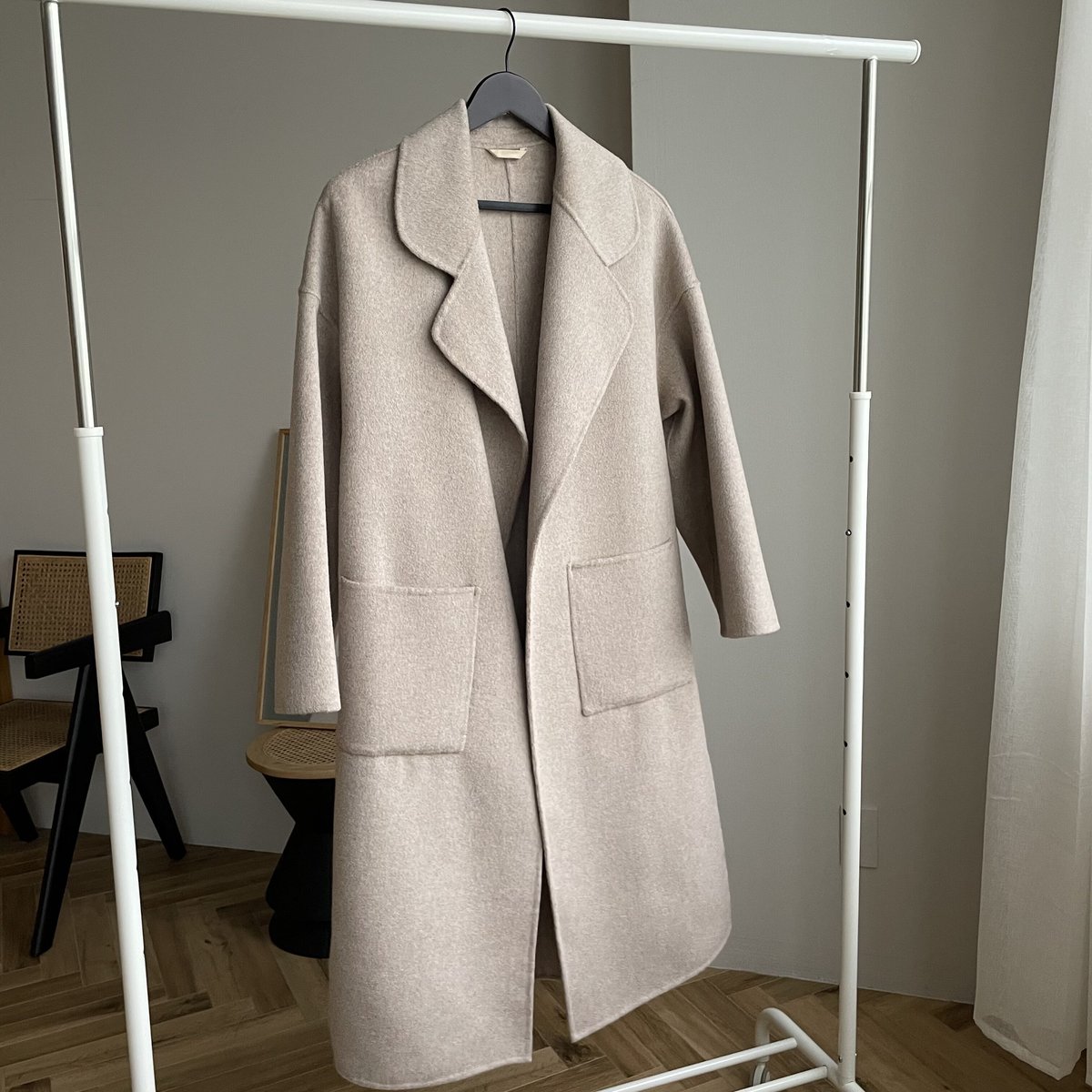 【新品】ok.soon light melton coat (gray1) light melton coat(gray/black) | ok.soon